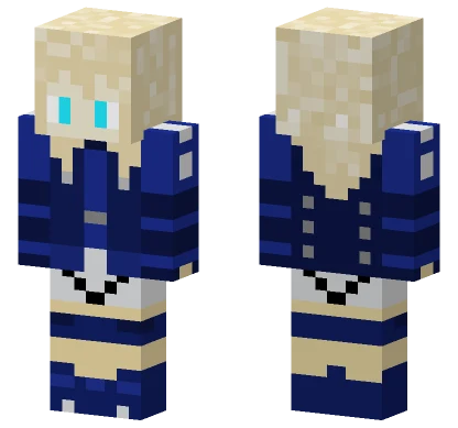 Blue Uniform Outfit Minecraft skin
