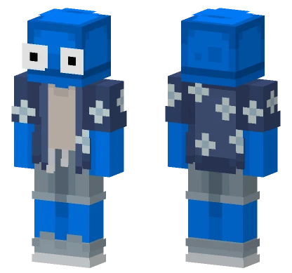 Blue Vacation Robot Minecraft skin