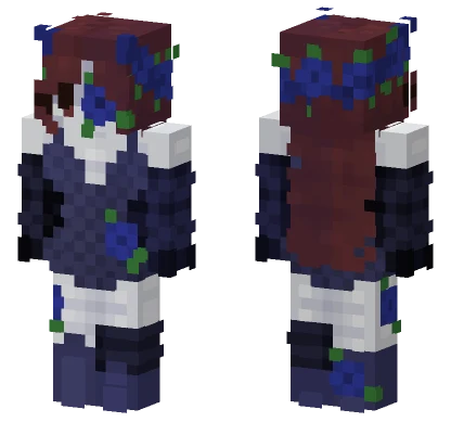 Blue Vamp Remake Minecraft skin