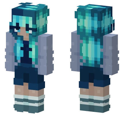 Blue Vibrancy Minecraft skin