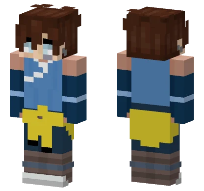 Blue Water Outfit Minecraft skin