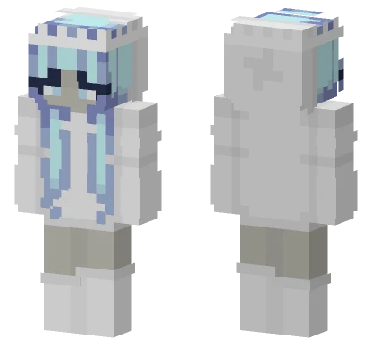 Blue Winter Crown Minecraft skin