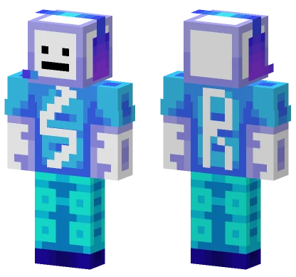 Blue Winter Gear Minecraft skin