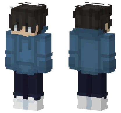 Blue Winter Outfit Minecraft skin