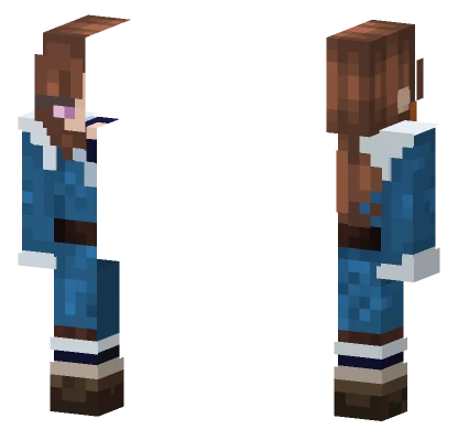 Blue Winter Outfit Minecraft skin