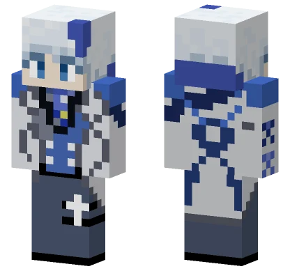 Blue Winter Soldier Minecraft skin