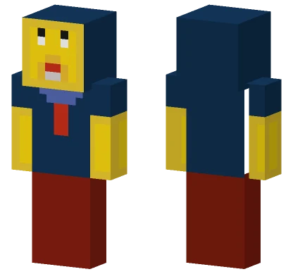 Blue Witch Hat Minecraft skin