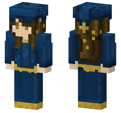 Blue Wizard Minecraft skin