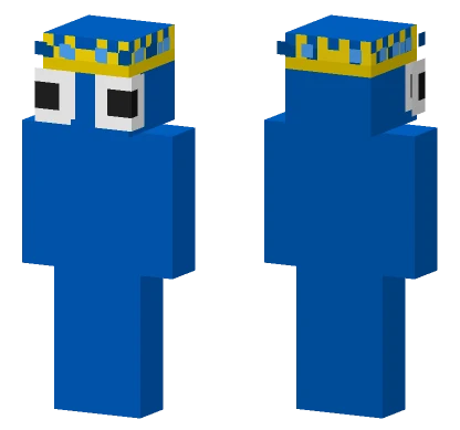 Bluebean With Crown Minecraft skin