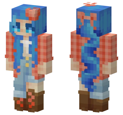 Blueberry Fields Girl Minecraft skin