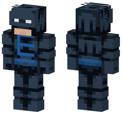 Bluey Batman Hive Style Minecraft skin