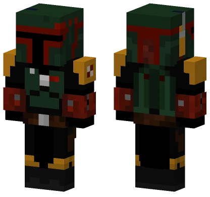 Boba Fett Removable Helmet Minecraft skin