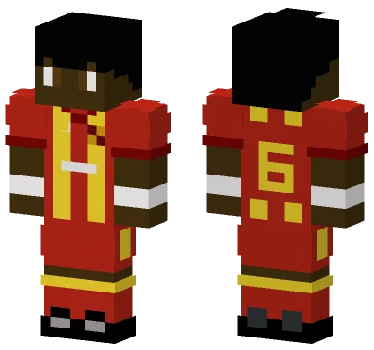 Bocaunidos6 Red Jersey Minecraft skin