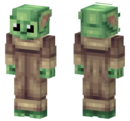 Borrowed Grogu Minecraft skin