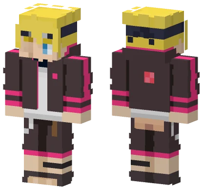 Boruto Dark Fate Minecraft skin