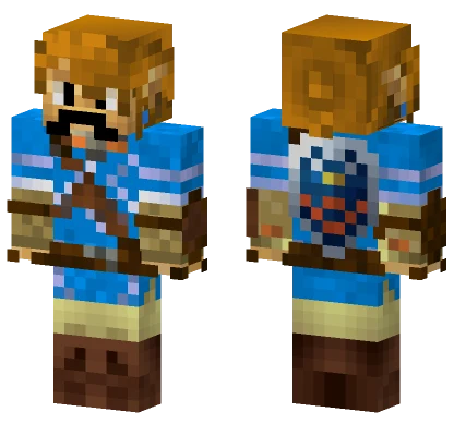 Botw Link W Mustache Minecraft skin
