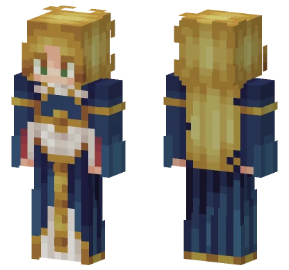 BotW Zelda Royal Dress Minecraft skin