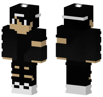 Boy Black Jacket T Shirt Minecraft skin