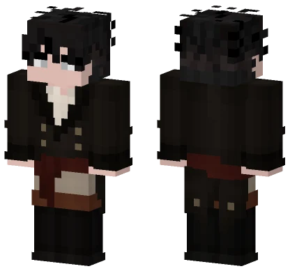 Boy In Black Suit Minecraft skin