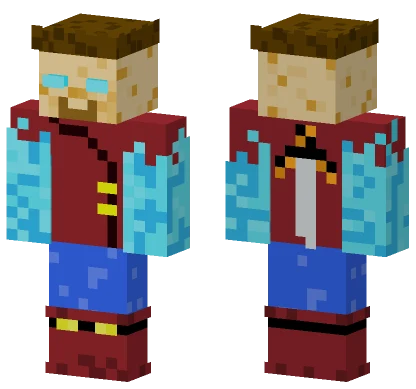 Boy With Fire Hands Minecraft skin