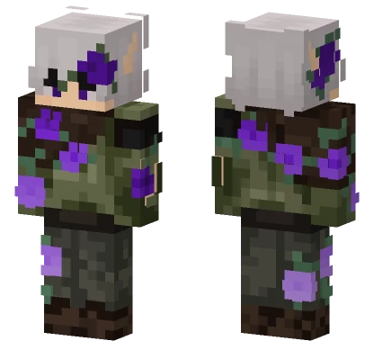 Boy With Flowers Elf Minecraft skin