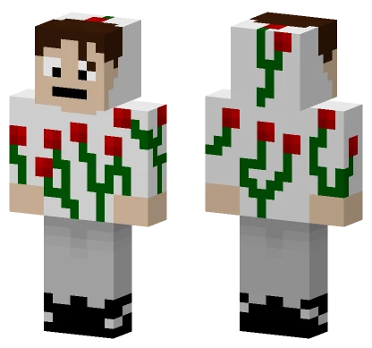 Boy With Rose Hoodie Minecraft skin