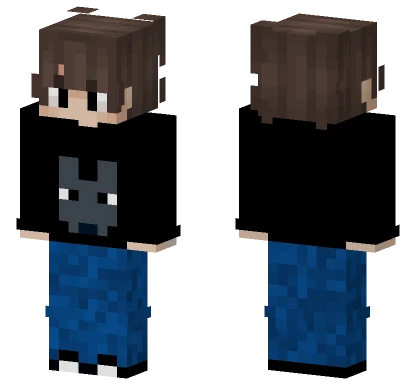 Boy With Wolf T-Shirt Minecraft skin