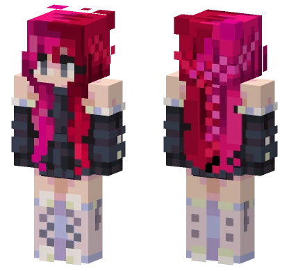 Braided Split Dye Minecraft skin