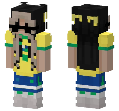 Brazilian Soccer Jersey Minecraft skin