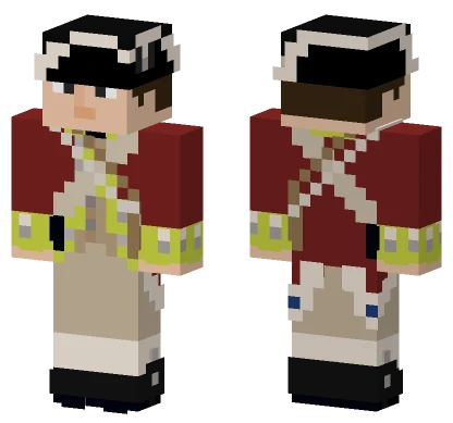 British Infantry Yellow Facings Minecraft skin