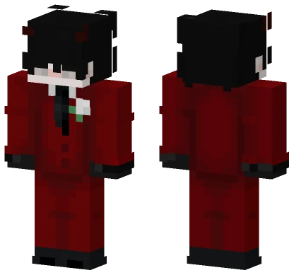 Broken Red Suit Minecraft skin