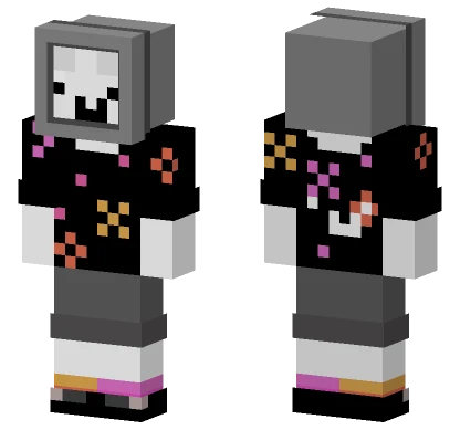 Broken TV Head Minecraft skin