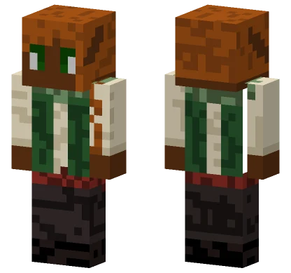 Brown and Green Adventurer Minecraft skin