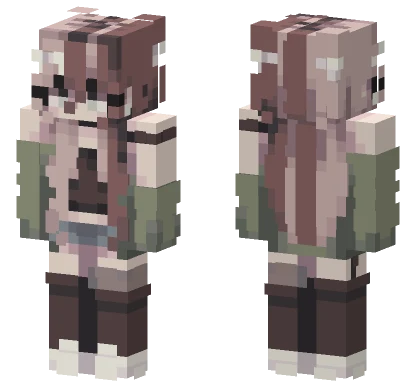 Brown and Green Camo Outfit Minecraft skin