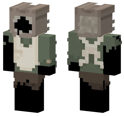 Brown and Green Overalls Minecraft skin