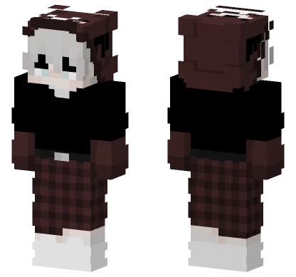 Brown Anime Boy Minecraft skin