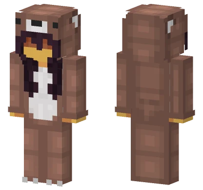 Brown Bird Creature Minecraft skin