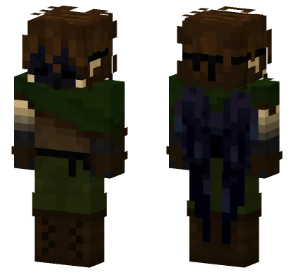Brown Bird Person Minecraft skin