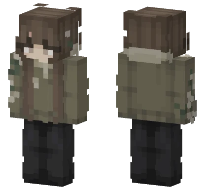 Brown Camo Outfit Minecraft skin
