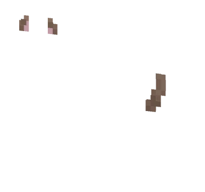 Brown Cat Ears Minecraft skin