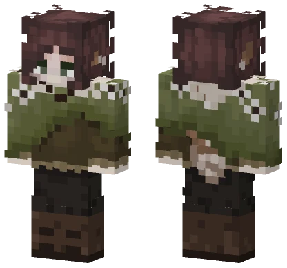 Brown Cat Girl Minecraft skin