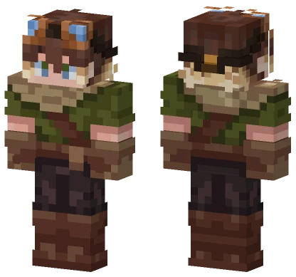 Brown Cowboy Hat Skin Minecraft skin