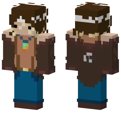 Brown Cowboy Outfit Minecraft skin