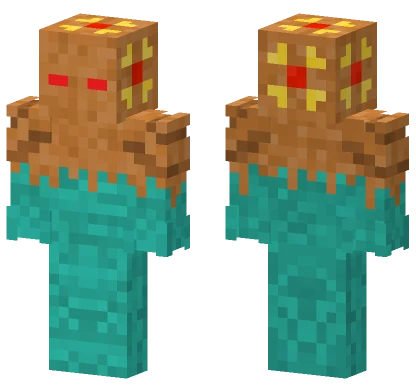 Brown Creature With Red Eyes Minecraft skin