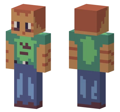 Brown Dog Boy Minecraft skin