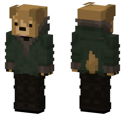 Brown Dog Companion Minecraft skin