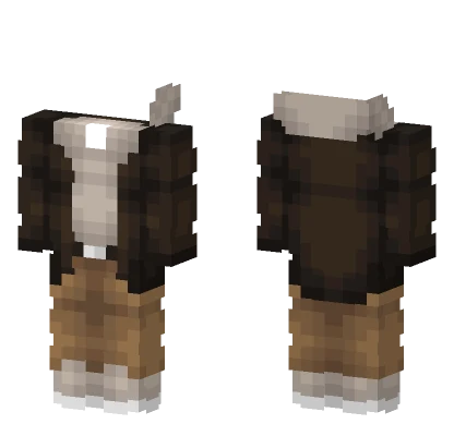 Brown Fluff Winter Coat Minecraft skin