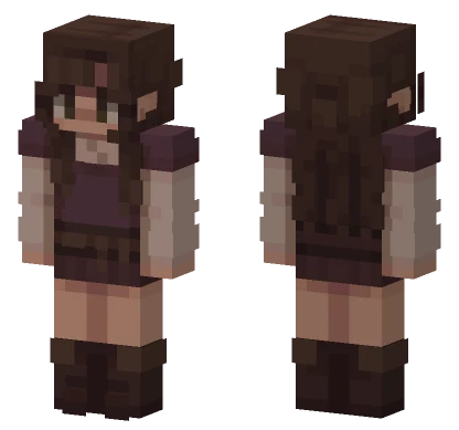 Brown Furry Creature Minecraft skin