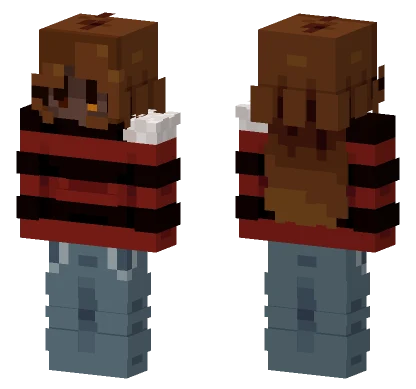 Brown Furry Creature Minecraft skin