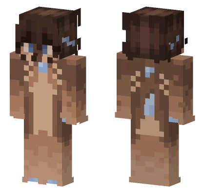 Brown Furry Outfit Minecraft skin